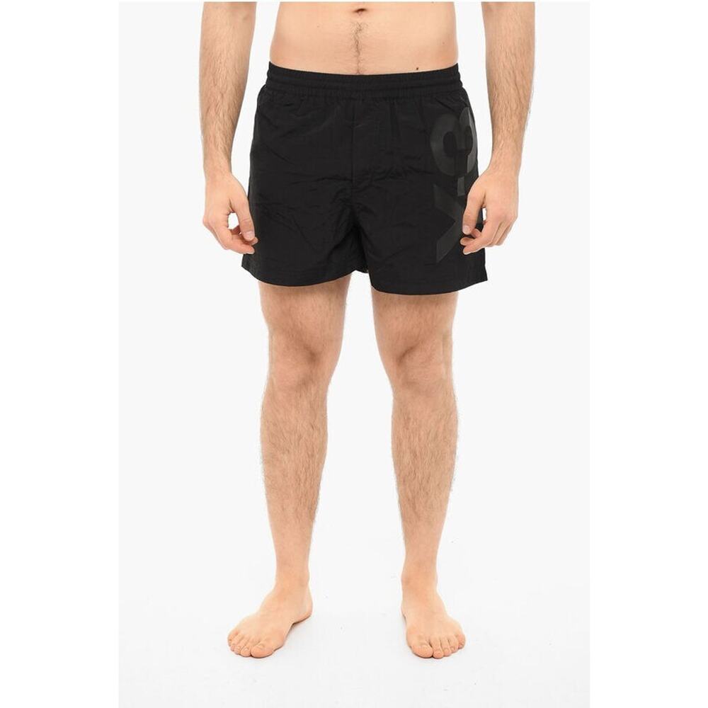 Y-3 ADIDAS Yamamoto Logo print Swim Shorts Boy Drawstrings Black Size XS A000105
